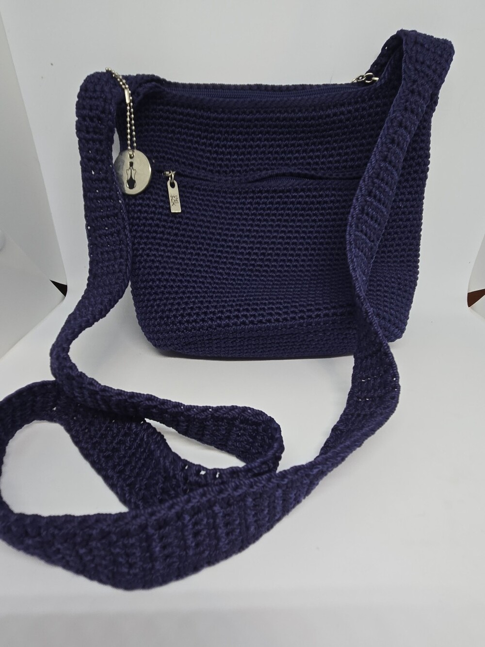 The Sak Navy Crochet Crossbody